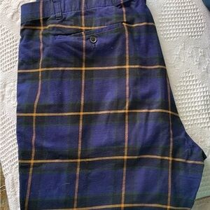 Men’s Bonobos plaid long pants